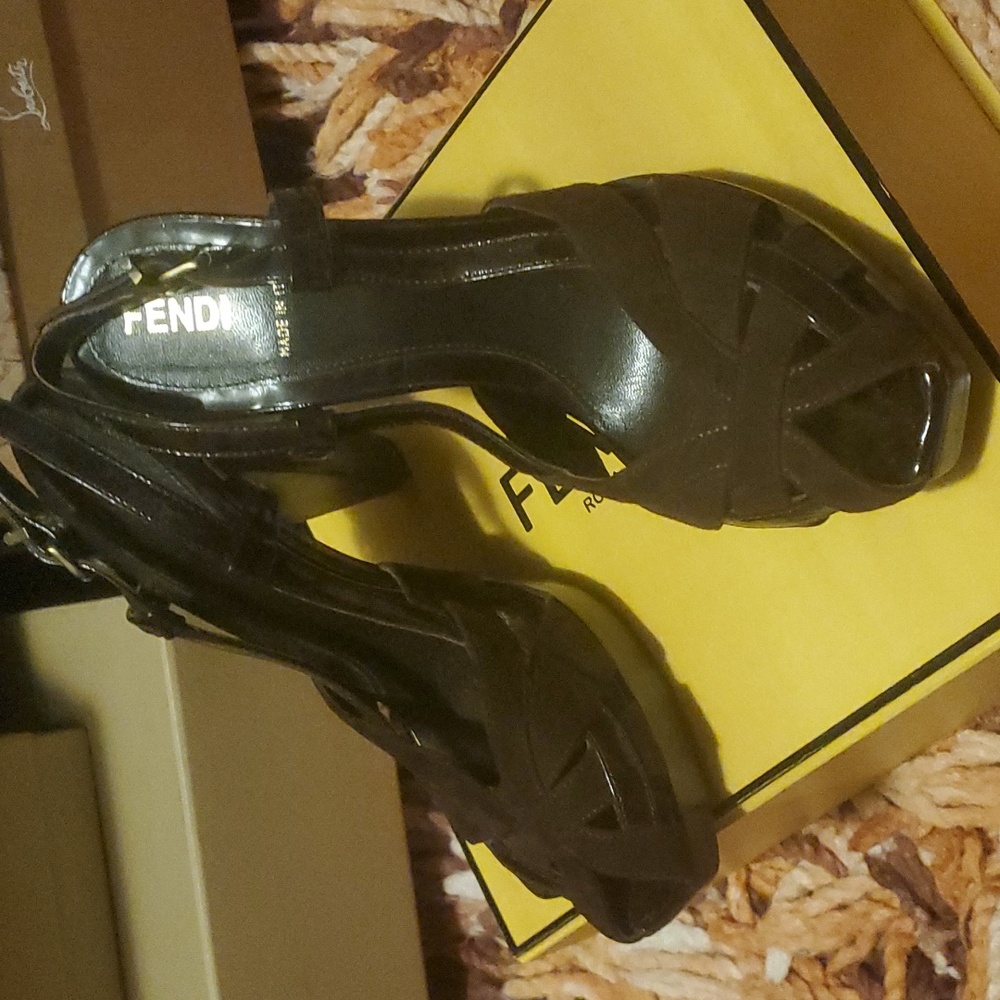 Fendi Heels Brown NEW - Picture 11 of 16
